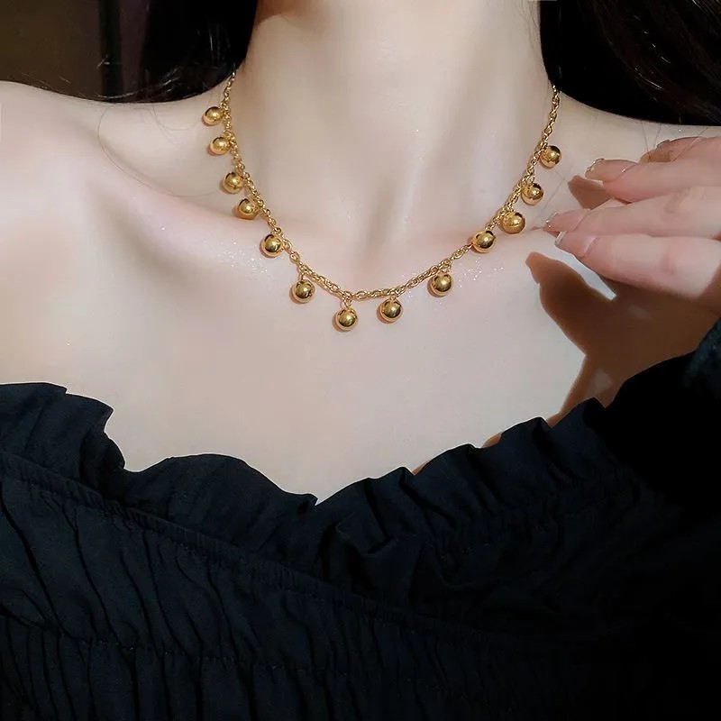 Simple Style Geometric Titanium Steel Plating 18K Gold Plated Necklace_colorza_2