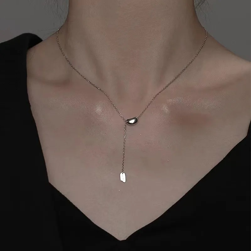 Elegant Simple Style Irregular Solid Color Titanium Steel Plating 18K Gold Plated Necklace_colorza_1