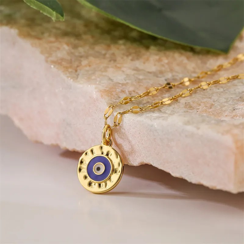 Casual Simple Style Cross Tree Stainless Steel Copper Plating Hollow Out Inlay Zircon Gold Plated Pendant Necklace_colorza_7
