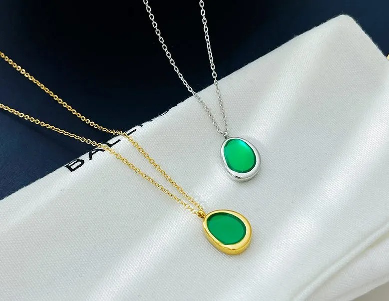 Retro Simple Style Geometric Stainless Steel Plating Inlay Zircon Pendant Necklace_colorza_2