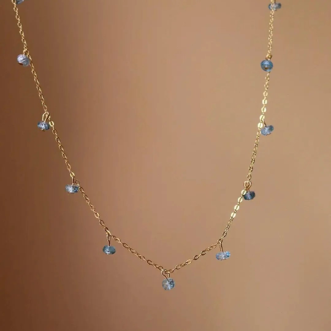 Casual Simple Style Round Stainless Steel Zircon Plating 18K Gold Plated Necklace_colorza_3