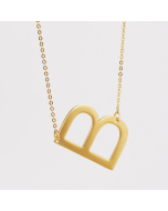 Initial Necklace Letter Necklace Personalized Name Necklace 18K Gold Plated Stainless Steel Wife Gifts Gifts For Mom Moms Gift Birthday Gift for Her Alphabet B