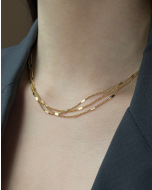 Charming Necklace Three Layer Fashion Titanium Steel Necklace CA7810180