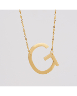 Initial Necklace Letter Necklace Personalized Name Necklace 18K Gold Plated Stainless Steel Wife Gifts Gifts For Mom Moms Gift Birthday Gift for Her Alphabet G