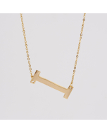 Initial Necklace Letter Necklace Personalized Name Necklace 18K Gold Plated Stainless Steel Wife Gifts Gifts For Mom Moms Gift Birthday Gift for Her Alphabet I