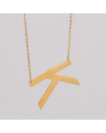 Initial Necklace Letter Necklace Personalized Name Necklace 18K Gold Plated Stainless Steel Wife Gifts Gifts For Mom Moms Gift Birthday Gift for Her Alphabet K