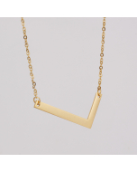 Initial Necklace Letter Necklace Personalized Name Necklace 18K Gold Plated Stainless Steel Wife Gifts Gifts For Mom Moms Gift Birthday Gift for Her Alphabet L