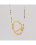Initial Necklace, Letter Necklace, Personalized Name Necklace, 18K Gold Plated Stainless Steel, Wife Gifts, Gifts For Mom, Best Birthday Gift for Her, Alphabet Letter Q