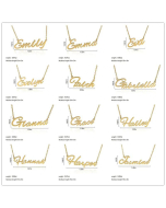 English Alphabet Name Necklace Wholesale Korean Style Stainless Steel 