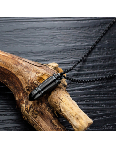 Simple Fashion Bullet Necklace Titanium Steel