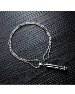 Opens Pet Casket Necklace Titanium Steel Wholesale