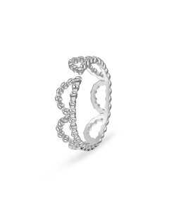 Wholesale Opening Ring Zircon Inlaid Stainless Steel Ring-Steel Color-01