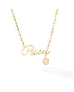 Wholesale New Twelve Constellation Pendant Stainless Steel Necklace