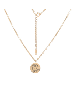 Sun And Smiley Double Face Necklace
