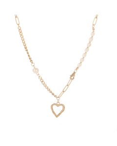 New Style Vintage Golden Heart Clip Necklace