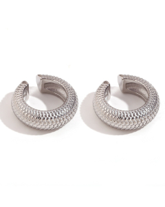 Steel Retro Jewelry High Quality Stainless Steel Earring Ear Clip And Necklace LY881022