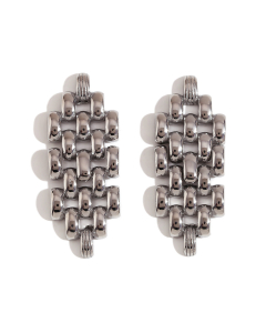 Temperamen Bohemia Strap Chain Stud Earrings Plated 18K Gold Stainless Steel Earrings