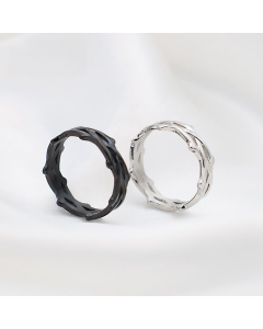 Wholesale Stainless Steel Ring Bramble Vine Woven Gold Plated Ring