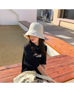 Bucket Hat, Plain, Beige, HC680710-1