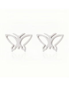 Butterfly Stainless Steel Earrings Steel Plated Studs Earring CA08810992