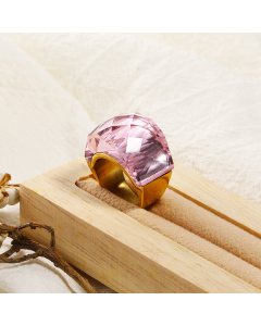 Wholesale Stainless Steel Ring Color Large Gemstone Ring