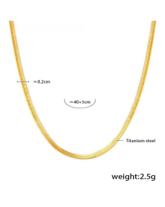 Double-layer Moon Star Fringe Necklace Bracelet Wholesale Stainless Steel Jewelry Set-Gold Color-01