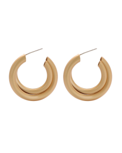 Open Loop Stud Earrings EC690906