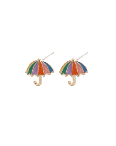 Colorful Umbrella Stud Earrings EC690935