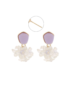 Crystal Flowers Stud Earrings EC690940