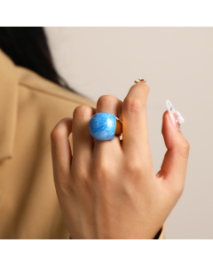 Wholesale Stainless Steel Ring Enamel Drop Glaze Morandi Ring