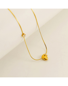 English Letter F Pendant Necklace Stainless Steel Diamond Clavicle Chain 