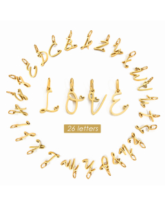 Wholesale Stainless Steel Pendant English Love Letter Stainless Steel Bracelet Necklace Accessories