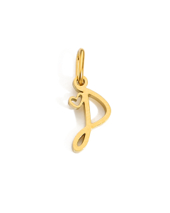 English Love Letter P Stainless Steel Bracelet Necklace Accessories Stainless Steel Pendant 