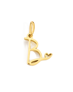 English Love Letter B Stainless Steel Bracelet Necklace Accessories Stainless Steel Pendant 