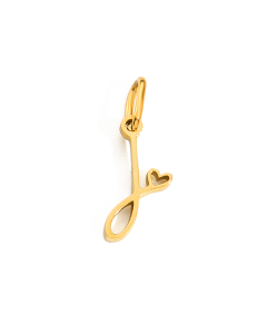 English Love Letter J Stainless Steel Bracelet Necklace Accessories Stainless Steel Pendant 