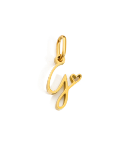 English Love Letter G Stainless Steel Bracelet Necklace Accessories Stainless Steel Pendant 