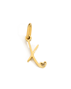 English Love Letter X Stainless Steel Bracelet Necklace Accessories Stainless Steel Pendant 