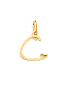 English Love Letter C Stainless Steel Bracelet Necklace Accessories Stainless Steel Pendant 