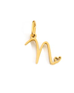 English Love Letter N Stainless Steel Bracelet Necklace Accessories Stainless Steel Pendant 