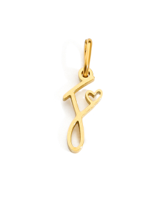 English Love Letter F Stainless Steel Bracelet Necklace Accessories Stainless Steel Pendant 