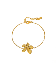 Wholesale Stainless Steel Jewelry Temperament Bracelet Stainless Steel Flower Set