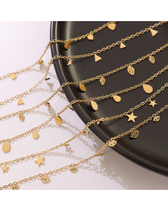 Fashion Multiaccessory Chocker Titanium Steel Necklace CA7810140