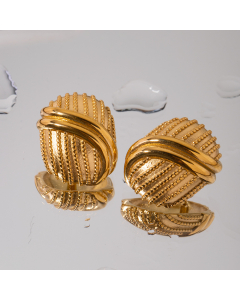 Wholesale 18K Gold Stainless Steel Earrings Geometric Earrings