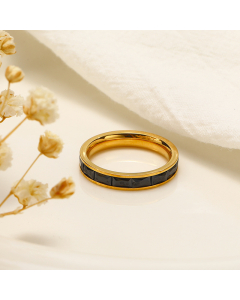 Fashion Full Diamond Rectangular Zircon Inlaid Stainless Steel Ring  Wholesale-02-Black-9