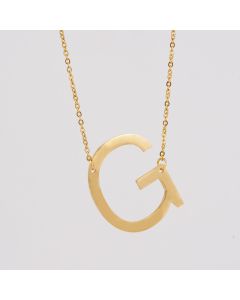 Initial Necklace Letter Necklace Personalized Name Necklace 18K Gold Plated Stainless Steel Wife Gifts Gifts For Mom Moms Gift Birthday Gift for Her Alphabet G