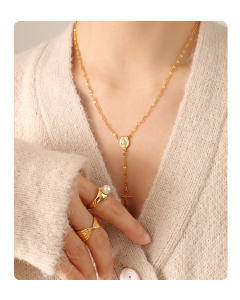 Gold New Geometric Jesus Cross Pendant Necklace In Wholesale CA7810135