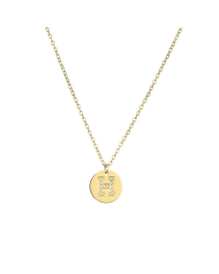 Fashion Diamond Clavicle Chain Letter Pendant Titanium Steel Necklace-H