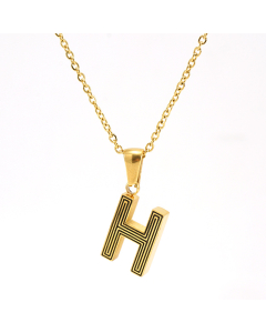 H Initial Necklaces for Women Girls 18k gold Chain Necklace CA7810230