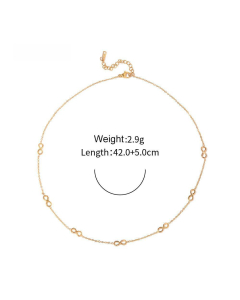 INS Style Infinity Charm Stainless Steel Plating Necklace Wholesale