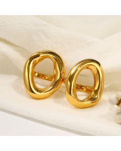 Wholesale French Style Ring Irregular Stainless Steel Ring